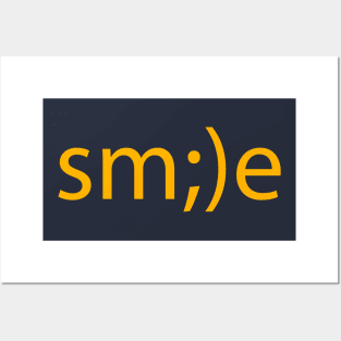 smile happy face Posters and Art